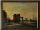 European Antique Tonalist Landscape Impressionist Oil Painting Old Vintage 1930s