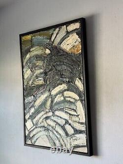 FAUST ANTIQUE MODERN ABSTRACT EXPRESSIONIST OIL PAINTING VINTAGE CUBISM 1950s
