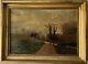 Fine Antique 19th Century European Landscape Impressionist Oil Painting Old 1880