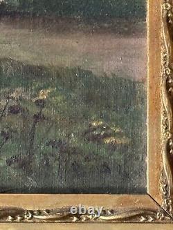 Fine Antique 19th Century European Landscape Impressionist Oil Painting Old 1880