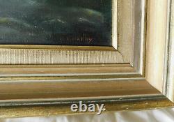 Fine Antique American School Signed Original Oil Painting