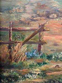 Fine Antique California Plein Air Landscape Oil Painting, Schlagl Marin 40s
