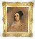 Fine Antique Oil Painting On Canvas Attributed To Thomas Sully Of A Lovely Woman
