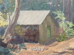 Fine Antique Old California Plein Air Landscape Oil Painting, ADDISON JOHNSON