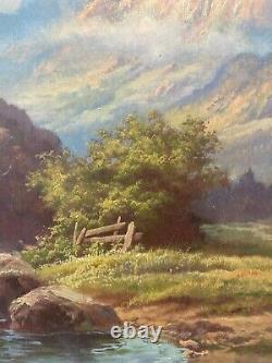 Fine Antique Old California Plein Air Landscape Oil Painting, Gutknecht'50s