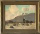 George Bickerstaff Antique California Plein Air Landscape Oil Painting Old 1940s