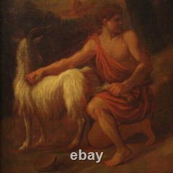Great mythological painting 17th century antique artwork oil on canvas Zeus