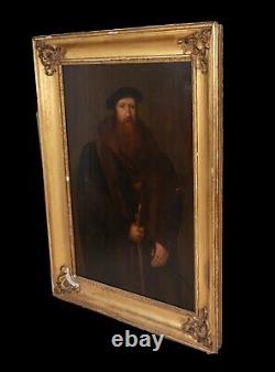 Huge 16th Century Tudor Portrait Of William Paget (1506-1563) King Henry VIII