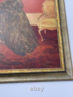 Karel Van Belle Painting Large Oil Antique Art Deco Estate Heirloom Pretty Woman