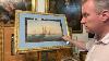 L M Galea Antique Large Oil On Panel With Artist S Backstamp Fishing Boats By Valletta Malta