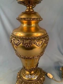 LARGE antique Bradley & Hubbard Banquet parlor oil lamp circa 1890s