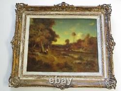 Large Alexis Podchernikoff Oil Painting Antique Tonalism Sunset Landscape Listed