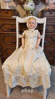 Large Antique 25 Martha Chase Oil Painted Baby Doll Made In USA