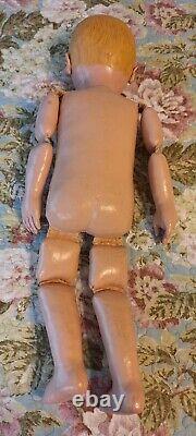 Large Antique 25 Martha Chase Oil Painted Baby Doll Made In USA