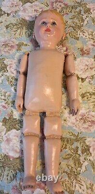 Large Antique 25 Martha Chase Oil Painted Baby Doll Made In USA