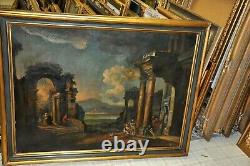 Large Antique Allegorical Grand Salon Painting by Artist Zorn