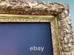 Large Antique Oil/Canvas Young Girl Great Original Frame