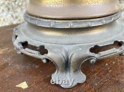 Large Antique Oil Lamp base and font