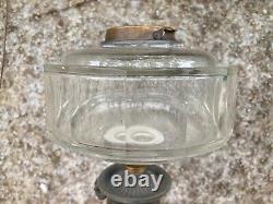 Large Antique Oil Lamp base and font