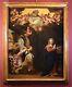 Large Painting Antique Annunciation Oil On Canvas 17 Century Old Master Art