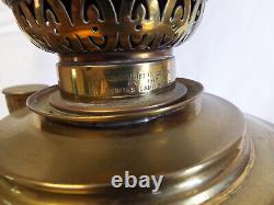 Large antique 1901 Veritas oil lamp converted to electricity