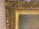 Large Carved Antique Gilded Frame With Damaged Oil Painting Of George W Aikman