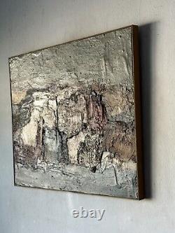 Louis Siegriest Antique Modern Abstract Oil Painting Old Vintage Landscape 1961