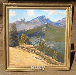 Magnificent Original Early Western, Colorado Rocky Mountain Landscape Painting