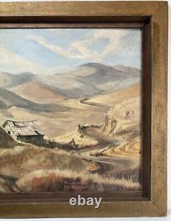 Marguerite Hardeman MID Century California Landscape Antique Oil Painting