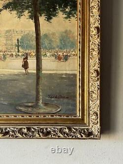 Mario Ferdelba French Antique Landscape Impressionist Oil Painting Old France 50