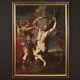 Martyrdom Saint Bartholomew Antique Oil Painting Canvas Religious Artwork 600