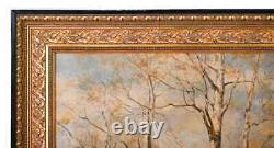 Mural, Oil Painting, Jack Levine, Signed, Hunt Scene, Carved, Vintage / Antique