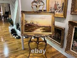 OIL PAINTING LARGE FINE F. E. Jamieson Antique 19th Century British OLD MASTER