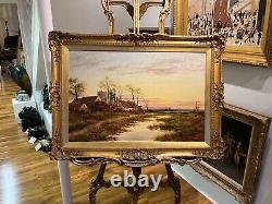 OIL PAINTING LARGE FINE F. E. Jamieson Antique 19th Century British OLD MASTER