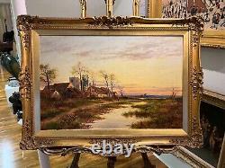 OIL PAINTING LARGE FINE F. E. Jamieson Antique 19th Century British OLD MASTER