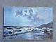 Old Antique Oil Painting California Plein Air Beach Listed Margaret Carlstedt