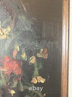 Original Oil Painting Antique From 18th Century Signed By I. Williams Large Fram