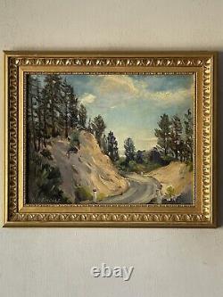 Paul Weindorf Antique California Plein Air Landscape Oil Painting Old Vintage 40