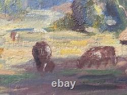 RARE Fine Antique Early California Plein Air Landscape Oil Painting AHLGREN