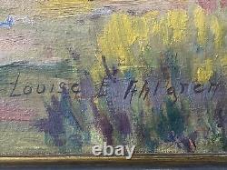 RARE Fine Antique Early California Plein Air Landscape Oil Painting AHLGREN