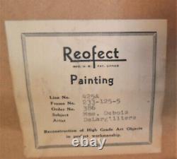 Reofect Painting DeLargillier Mme. Debois Textured Framed Vintage 28 x 34