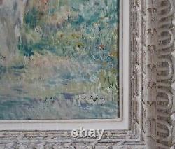 Signed Antique French Impressionist Oil Painting Henri Le Riche