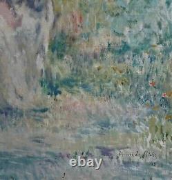 Signed Antique French Impressionist Oil Painting Henri Le Riche