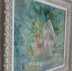 Signed Antique French Impressionist Oil Painting Henri Le Riche