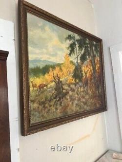 Signed Antique Oil Painting On Canvas