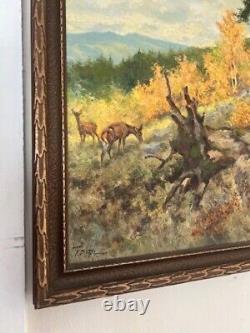 Signed Antique Oil Painting On Canvas