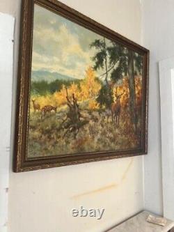 Signed Antique Oil Painting On Canvas