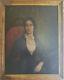 Very Beautiful Large Antique 19th C. Oil Portrait Painting Of A Lady C. 1840