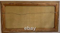 Very large coastal oil painting, signed by listed artist
