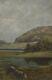 Ancienne École De La Rivière Hudson Sheep American Mountain Landscape Oil Painitng
